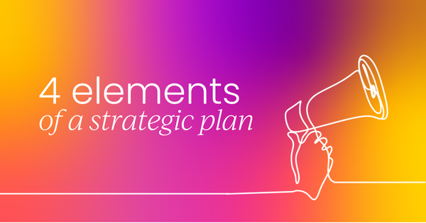 What are the 4 key elements of a strategic plan?