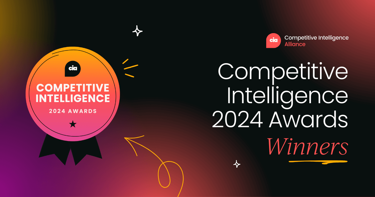 Competitive Intelligence Alliance Awards 2024: Your winners